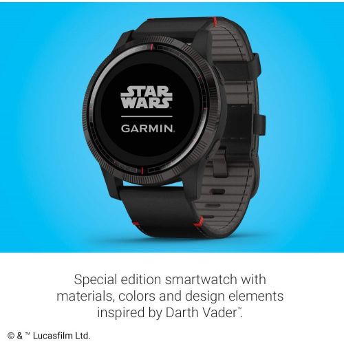 가민 [아마존베스트]Garmin Legacy Saga Series, Star Wars Darth Vader Inspired Premium Smartwatch, Includes a Darth Vader Inspired App Experience