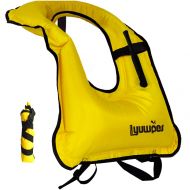 Lyuwpes Inflatable Snorkel Vest Adult Snorkeling Jackets Vests Free Diving Swimming Safety Load Up to 220 Ibs