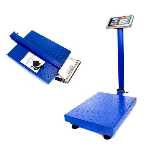  MOCCO 660lbs/300kg Industrial Platform Weight Bench Scale Accurate Digital Large Platform Shipping Balance Postal Scales for Shipping Mailing Package Price Computing Warehouse Lugg