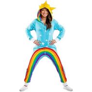 Tipsy Elvess Womens Rainbow Power Stance Costume - Funny Multicolored Halloween Jumpsuit
