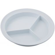 Sammons Preston Partitioned Scoop Dish, Melamine Plate with Dividers for Kids, Elderly, and Disabled, Divided Sections for Portion Control and Easy Scooping Walls for Limited Mobil