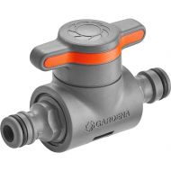 Gardena Coupling with Regulating Valve: Hose Coupling for Continuous Regulation and Shut-off of Water Flow in the Hose Course, Range Adjustment of a Sprinkler (18266-20), Modern