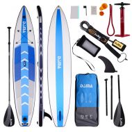 DAMA Inflatable Stand up Paddle sup Board,fin,Carry Bag,Paddle,Hand Pump,Leash,Repairing kit,mobilephone Waterproof Bag,All Round Board,for Professional Youth and Adult,Blue