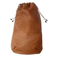 Piel Leather Drawstring Shoe Bag, Saddle, One Size