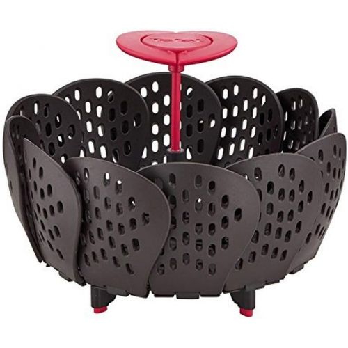 테팔 Tefal Ingenio K2071614Black Silicone Steamer Basket 26x 15.2x 9.3cm