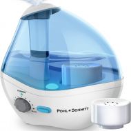 [아마존베스트]POHL SCHMITT Ultrasonic Viral Support Humidifier for Bedrooms, Whisper-Quiet Operation with Nightlight and Auto-Shut Off, Adjustable Mist, 16 hours Operating Time & Filter Included