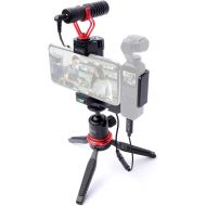Movo Vlogging Kit Compatible with DJI OSMO Pocket 1, 2 - Video Rig with VXR10 External Microphone, Smartphone Tripod Mount, and Type-C Audio Adapter - Great Bundle for Video and Au