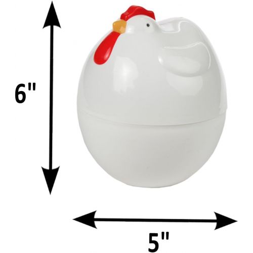  [아마존베스트]Home-X Microwave Chicken Design Egg Boiler