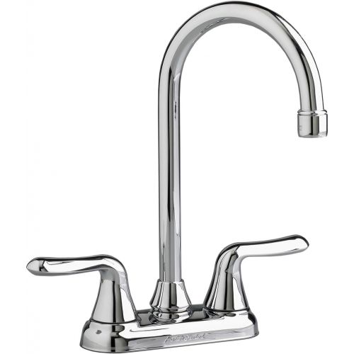  American Standard 2475500.002 Colony Soft 2-Handle High-Arc Bar Sink Faucet, 1.5 GPM, Polished Chrome
