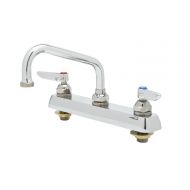T&S Brass B-1120 Workboard Faucet, Deck Mount, 8-Inch Centers, 6-Inch Swing Nozzle, Lever Handles