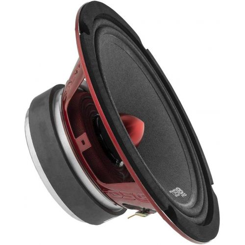  [아마존베스트]DS18 PRO-X8.4BM Loudspeaker - 8, Midrange, Red Aluminum Bullet, 550W Max, 275W RMS, 4 Ohms - Premium Quality Audio Door Speakers for Car or Truck Stereo Sound System (1 Speaker)