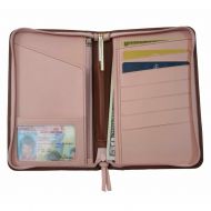 Royce Leather Two Toned Passport Travel Wallet