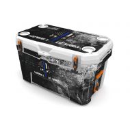 USATuff Wrap (Cooler Not Included) - Full Kit Fits Ozark Trail 52QT - Protective Custom Vinyl Decal - USA Ammo Skull Blue Line