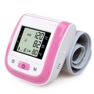 Mustbe Strong Wrist Blood Pressure Monitor with Blood Pressure Cuff Automatic Digital LCD Display(Pink)