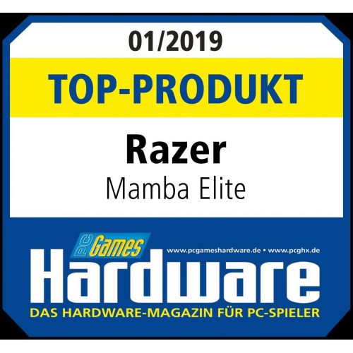 레이저 Razer Mamba Elite: 5G True 16,000 DPI Optical Sensor - 9 Programmable Buttons - Ergonomic Form Factory - Powered Razer Chroma - Esports Gaming Mouse