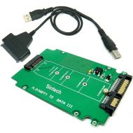 Sintech NGFF M.2 B-M Key SSD to 2.5-Inch SATA Adapter Card with USB 2.0 SATA Cable