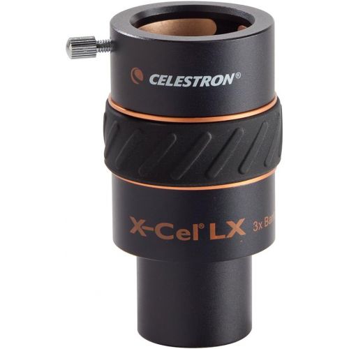 셀레스트론 Celestron 93428 X-Cel LX 1.25-Inch 3X Barlow Lens (Black) & 18778 AC Adapter (Black)