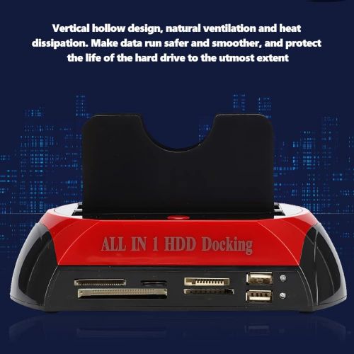  Tosuny 2.5/3.5 HDD All in 1 HDD Hard Drive Docking Station, 2.5 / 3.5 SATA IDE HDD Docking Station, Support All 2.5/3.5 SATA & IDE Hard Disk, Compatible with USB 1.1, USB 2.0 SATA