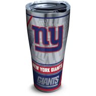 Tervis 1266671 NFL New York Giants Edge Stainless Steel Tumbler with Clear and Black Hammer Lid 30oz, Silver