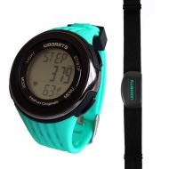 UDOARTS HRM with Pedometer- Heart Rate Monitor & Chest Strap 2&Pack of 5 Batteries &Screwdriver
