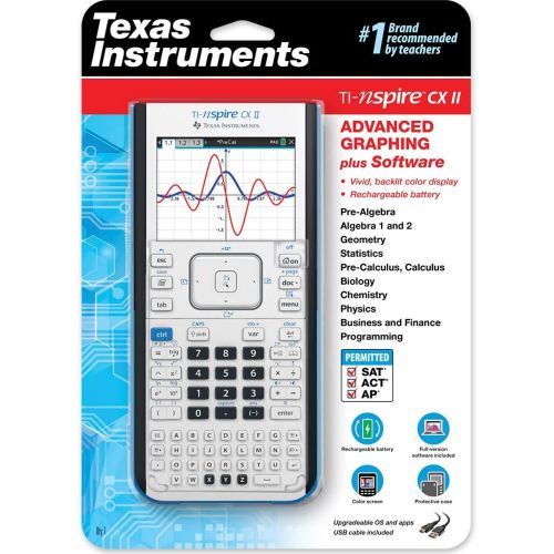  [무료배송]Texas Instruments 텍사스 계기 ti -nspire cx II 컬러 그래프 계산기(pc/mac)