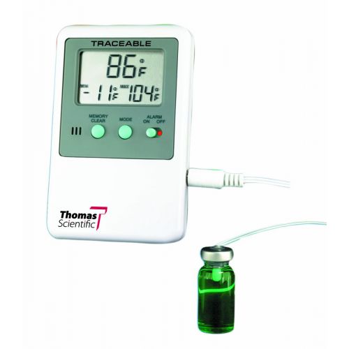  Thomas - 4127 ABS Plastic Traceable Refrigerator and Freezer Thermometer, with Bottle Probe, -58 to 158 degree F, -50 to 70 degree C