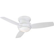 Minka-Aire F593L-WH Traditional Concept LED 44 3-Blade Ceiling Fan and Wall Control, White (LED Light)