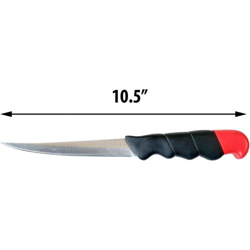  ASR Outdoor Fishing Fillet Knife with Sheath and Floating Handle 6 Inch