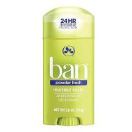 Ban Deodorant 2.6 Ounce Invisible Solid Powder Fresh (76ml) (3 Pack)