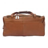 Piel Leather Travelers Select Small Duffel Bag, Saddle, One Size
