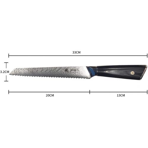  [아마존베스트]Wakoli Feza Damascus Knife Paring Knife 9 cm Blade Extremely Sharp 67 Layers I Damask Kitchen Knife and Professional Chefs Knife Made of Real Damascus Steel with G10 Handle