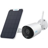 REOLINK Argus Eco+SP - 2K Solar WiFi Security Cameras Outdoor Wireless, No Hub Needed, 3MP Night Vision, Human/Vehicle Detection, Solar Powered Wireless Home Security Camera Works with Alexa