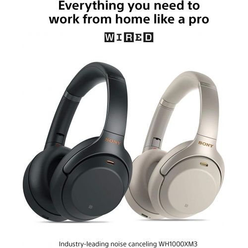 소니 [아마존베스트]Sony WH1000XM3 Noise Cancelling Headphones, Wireless Bluetooth Over the Ear Headset  Black (2018 Version)
