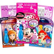 Disney Minnie Mouse Paint with Water Super Set for Kids Toddlers Bundle ~ 3 Mess Free Books with Water Surprise Brushes (Featuring Minnie Mouse, Disney Frozen, and Disney Princess)