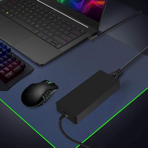  ANDE 230W 3-Prong Blade Charger Fit for Razer Blade 15 Model GTX1060/GTX1070/RTX2070/RTX2080 and Razer Blade Pro 17 4K RC30-0248 Laptop Power AC Adapter Supply Cord 19.5V 11.8A