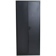 Caraya Large Steel Freestanding Lockable File Cabinet Utility Storage Organizer Black