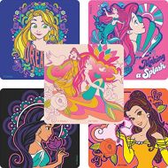 SmileMakers Disney Princess Stained Glass Stickers Toys and Giveaways 100 per Pack