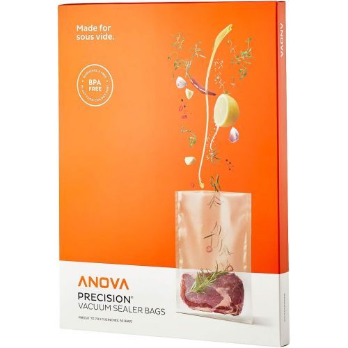  Anova Culinary Anova Pre-Cut Sous Vide Vacuum Sealer bags, One size, Clear,ANVB01