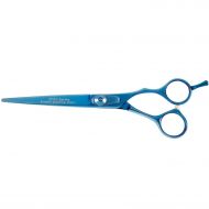 MASTER GROOMING Master Grooming 5200 Titanium Straight Shear, 6.5-Inch, Blue