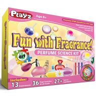 Playz Fun with Fragrance Perfume Making Science Kit for Kids - 13+ STEM Experiments & DIY Activities to Learn the Chemistry Behind Perfumes with 36 Page Lab Guide & 27+ Tools and I