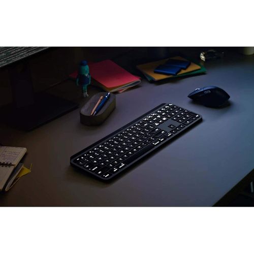  Amazon Renewed Logitech MX Keys Advanced Illuminated Wireless Keyboard for Mac - Bluetooth/USB (Renewed)