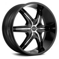 Helo HE891 Gloss Black Wheel Chrome and Gloss Black Accents (20x8.5/6x127mm, +35mm offset)