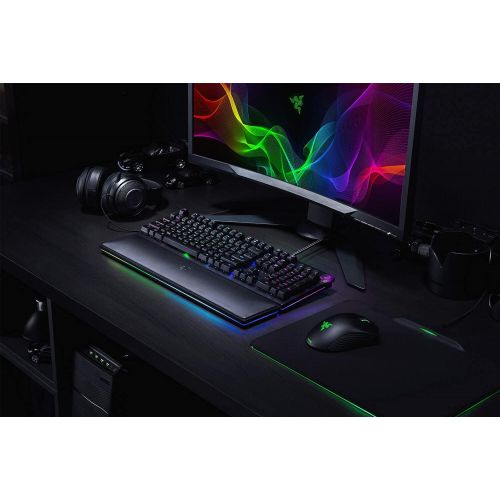 레이저 [아마존베스트]Razer Huntsman Elite Mechanical Gaming Keyboard (with Opto-Mechanical Switches, Multifunctional Digital Knob, RGB Chroma Lighting, QWERTZ Layout)