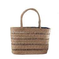 NOMIMAS Woven Basket Handmade Straw Bag Women Beach Picnic Travel Hollow Out Handbags Holiday Bohemian Rattan Bag