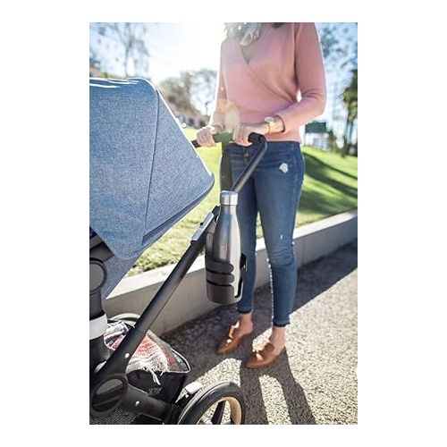  Bugaboo Stroller Cup Holder, Portable Cup Holder Keeps Drinks Securely Upright, Includes 3 Adapters for Compatibility with All Bugaboo Strollers, 1 Count (Pack of 1)