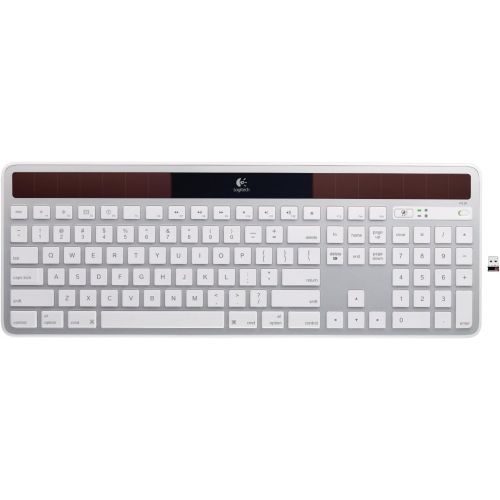  Amazon Renewed Logitech Wireless Solar Keyboard K750 for Mac - Silver (Renewed)