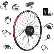 BAFANG 8fun 48V 500W Front Wheel Hub Assembly Motor Kit with Battery Electric Bike Conversion Kit for 20 26 27.5 700C Inch Front Wheel Electric Bike Kit with LCD Display