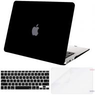 [아마존베스트]MOSISO Plastic Hard Shell Case & Keyboard Cover & Screen Protector Only Compatible with MacBook Air 13 inch (Models: A1369 & A1466, Older Version 2010-2017 Release), Black