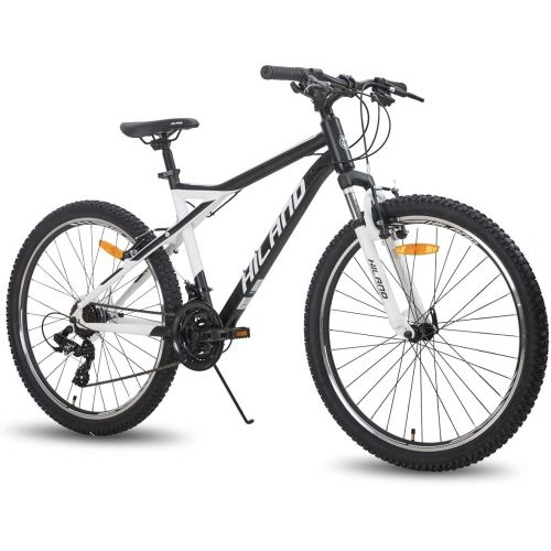  HH HILAND Hiland Mountain Bike for Woman, Shimano 21 Speed with Suspension Fork, 26 inch Mountain Bike Internal Cable for Youth/Women Womens Bike