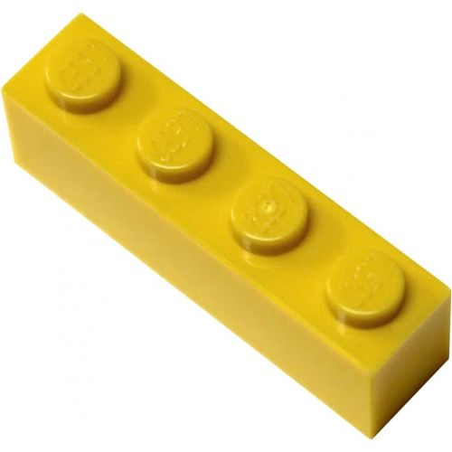  LEGO Parts and Pieces: Yellow (Bright Yellow) 1x4 Brick x200